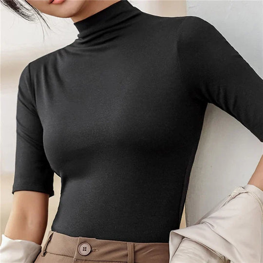 R&B | Ultra-Dünner Nahtloser Rollkragenpullover