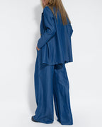 R&B | Elegantes 2-Teiliges Set Leinen Weite Hose & Weste