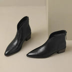 R&B | Damenstiefelette Aus Leder mit Blockabsatz