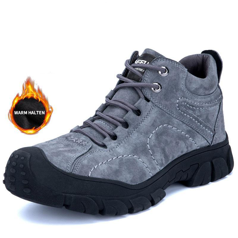 Warme und hohe Arbeitssicherheitsstiefel aus Winter Kaschmir und Stahlkappe R&B