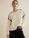 R&B | Pullover - Damen Herbst bestickter Strickpullover