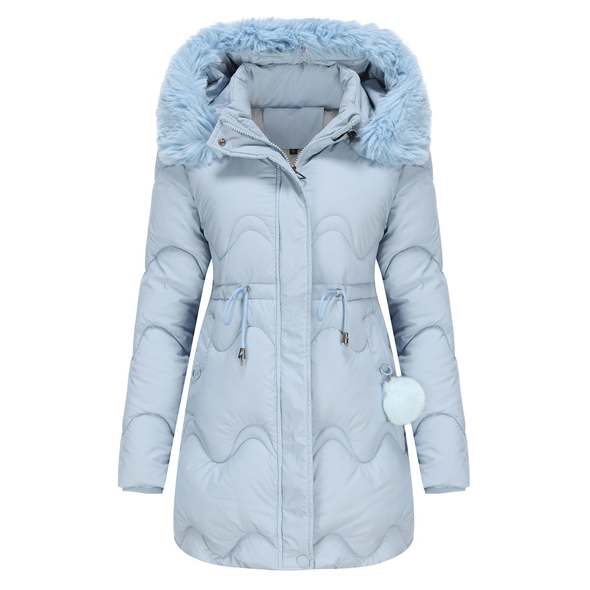 R&B | Winterjacke mit Abnehmbarer Kapuze und Reißverschlüssen