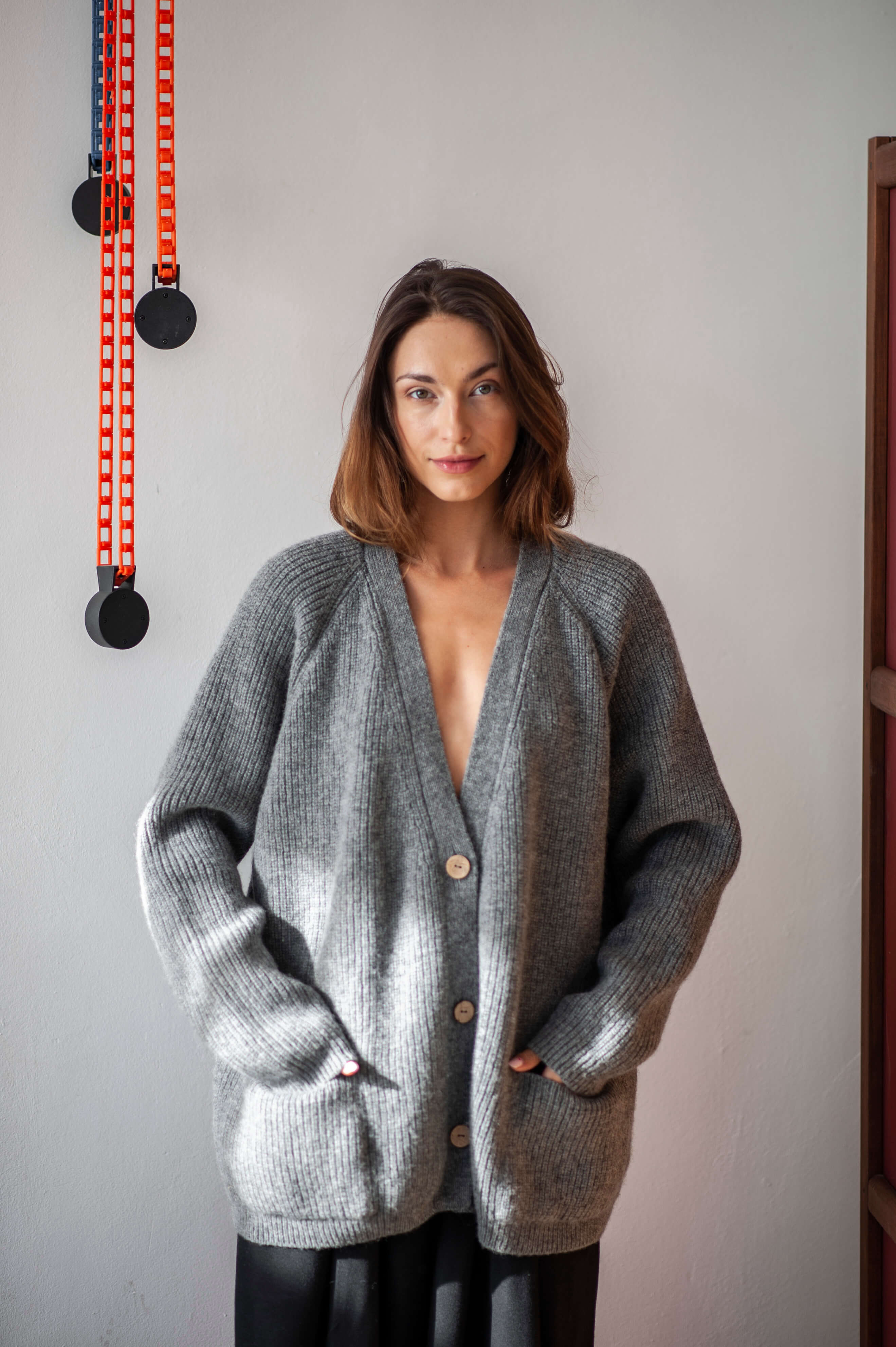 R&B | Luxuriöser Cardigan Aus Merinowolle