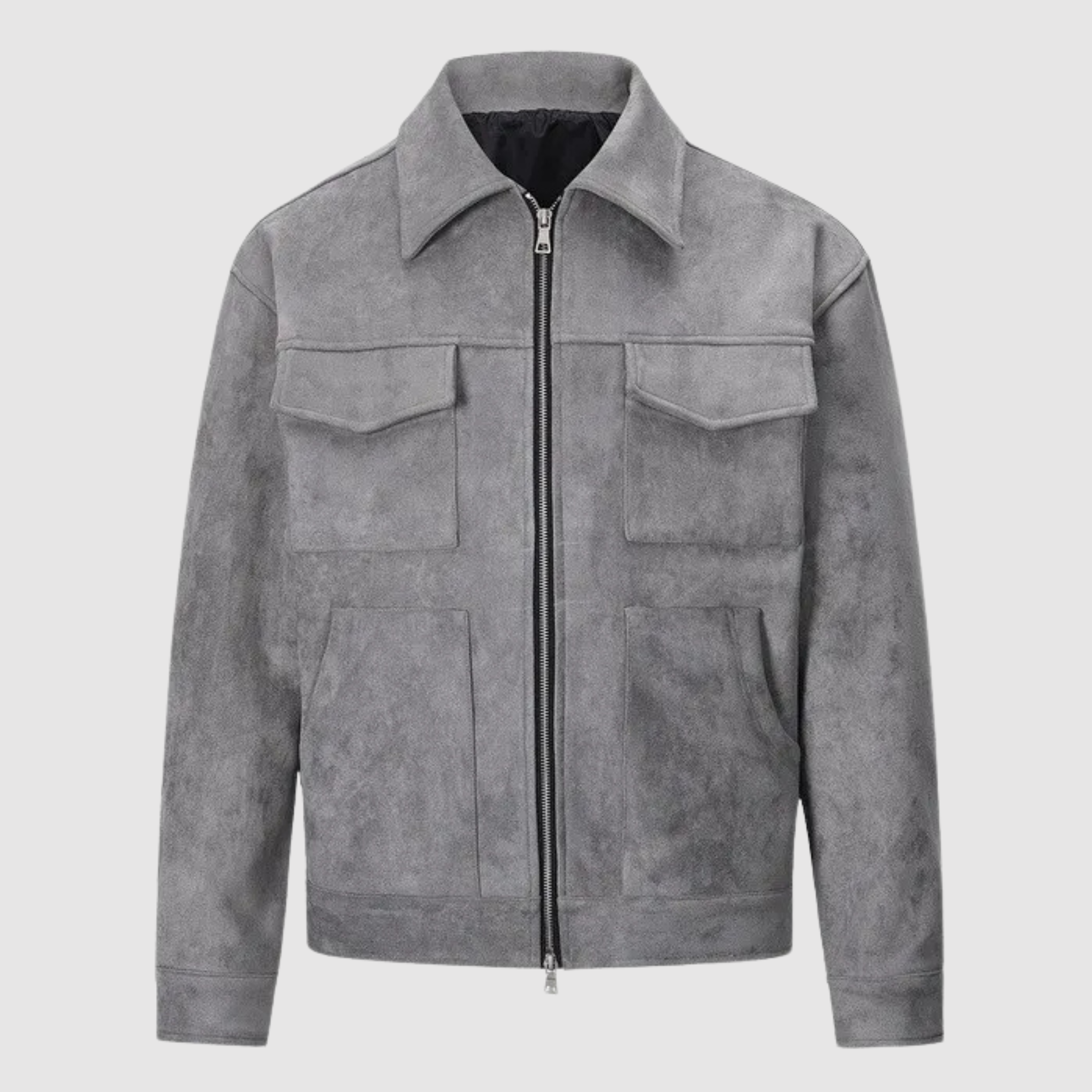 R&B | Klassische Straßenjacke aus Wildleder