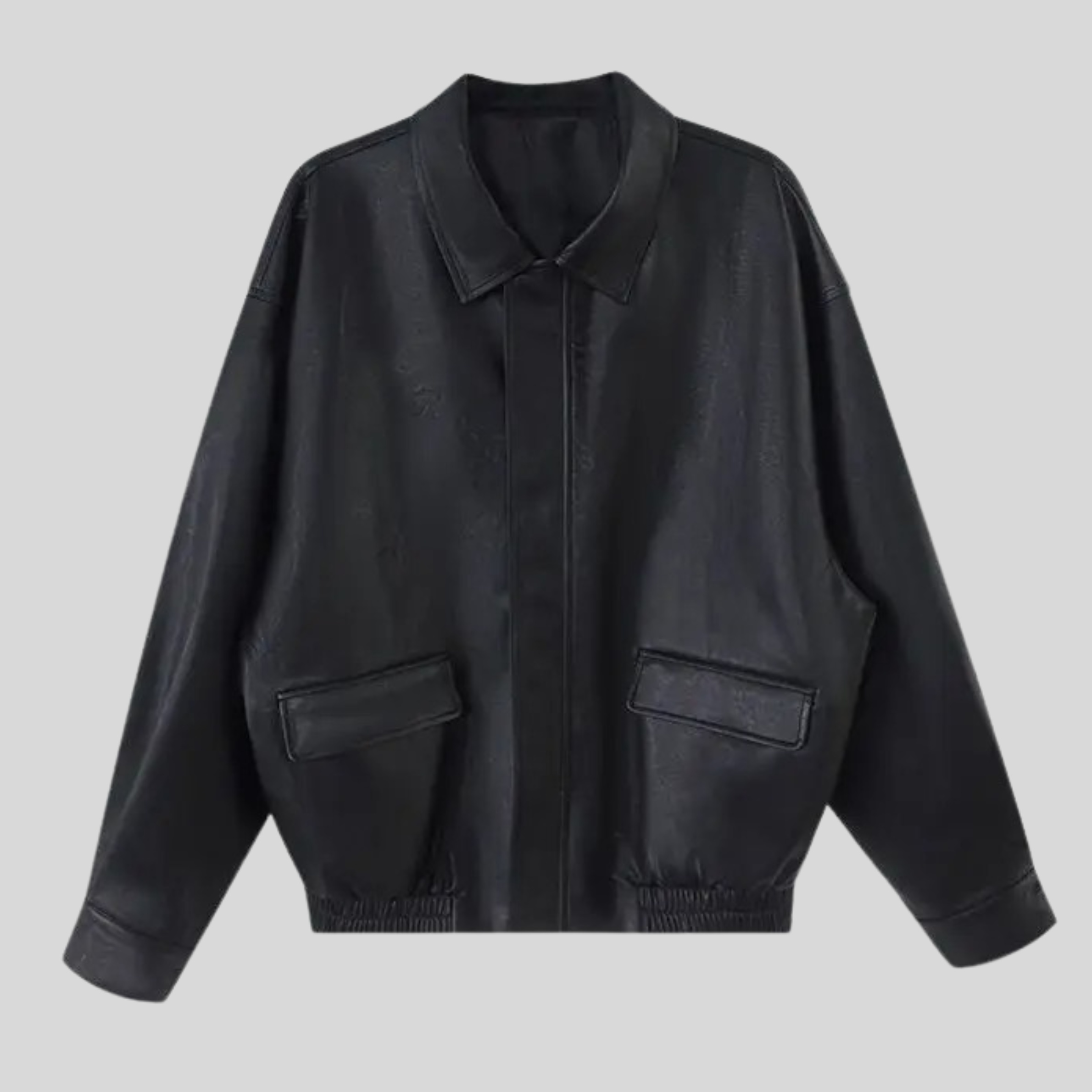 R&B | Weinlese Lederjacke