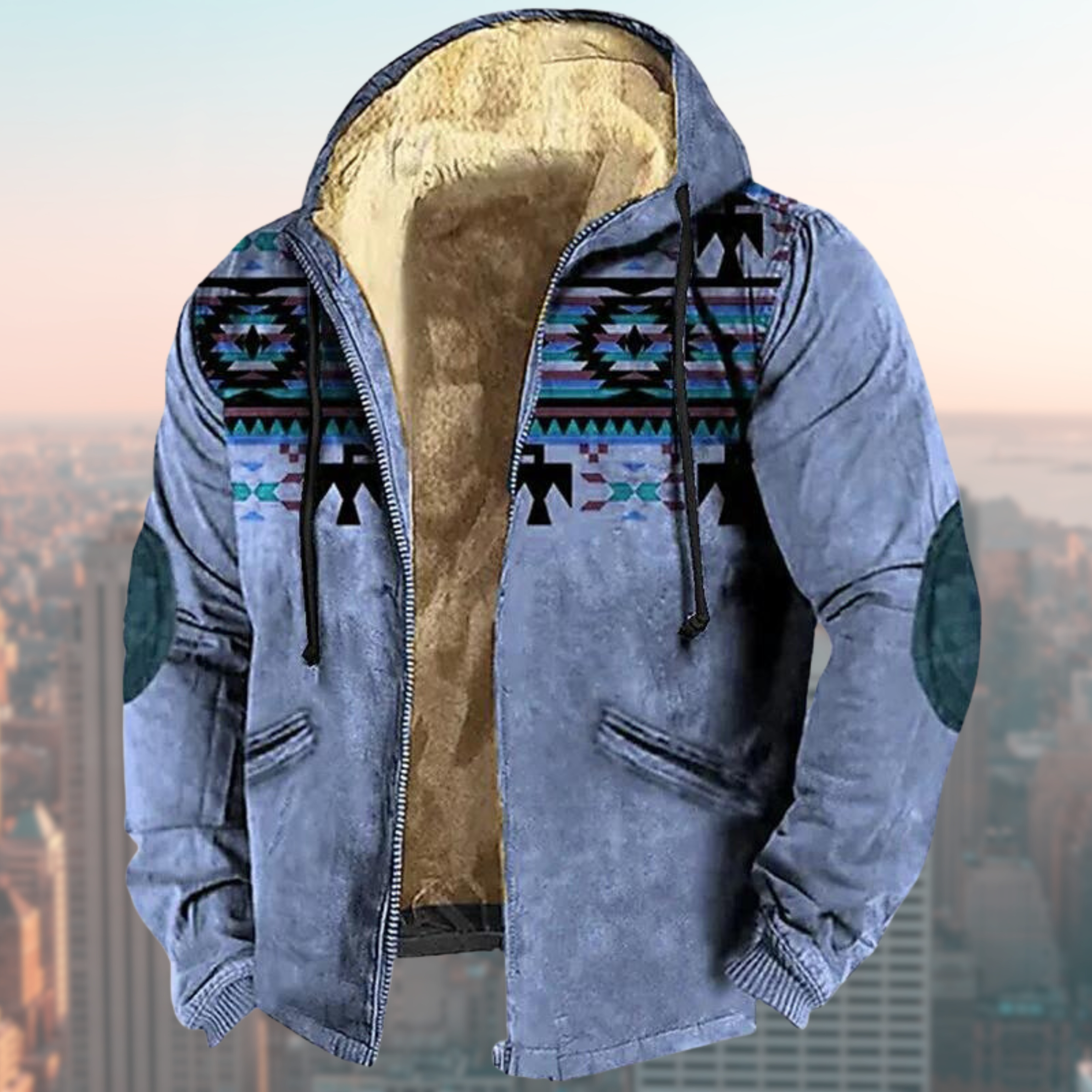 R&B | Kapuzenjacke mit Tribal Print