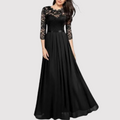Sexy Spitzen Chiffon Kleid