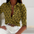 R&B | Elegantes Top Mit Griechischem Druck