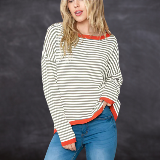 R&B | Gestreifter Pullover