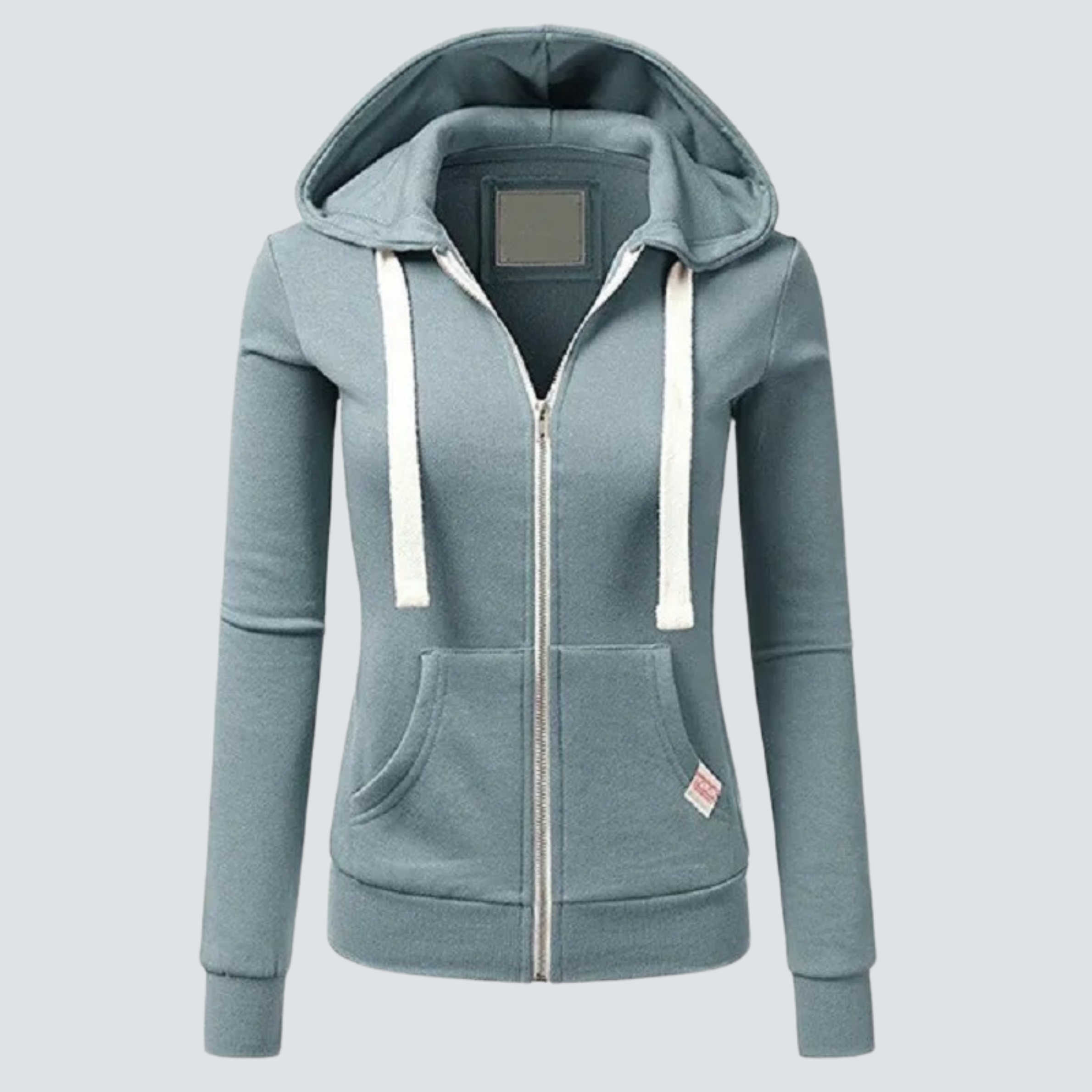 R&B | Sweatshirt aus Wolle mit Kordelzug und Reißverschluss