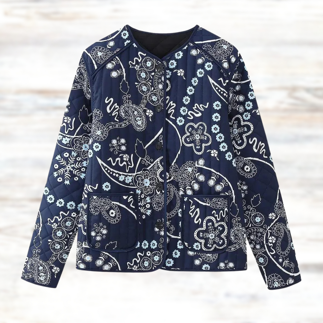 R&B | Weinlesejacke mit Blumendruck