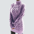R&B | Grobstrick Turtleneck Kleid