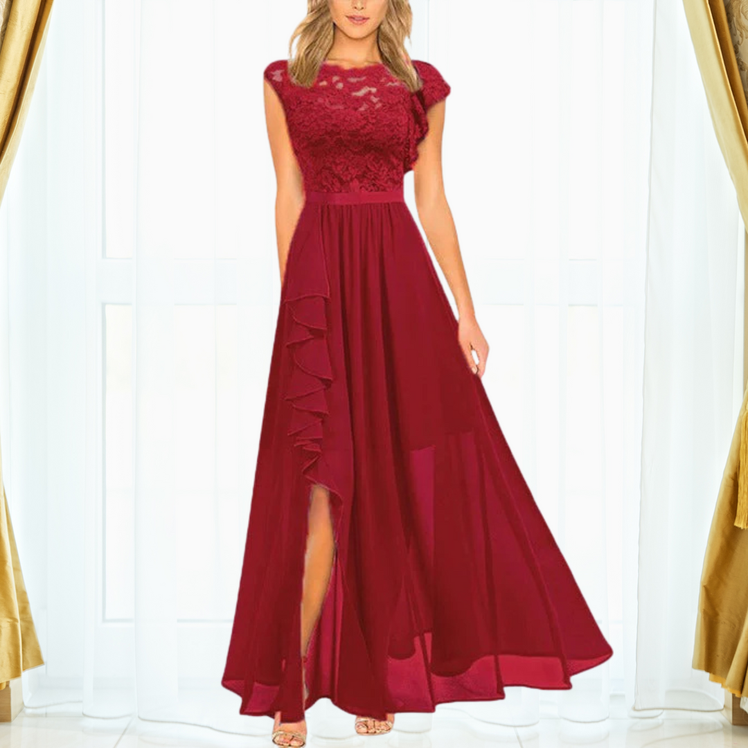 R&B | Elegantes Spitzen Maxi Kleid