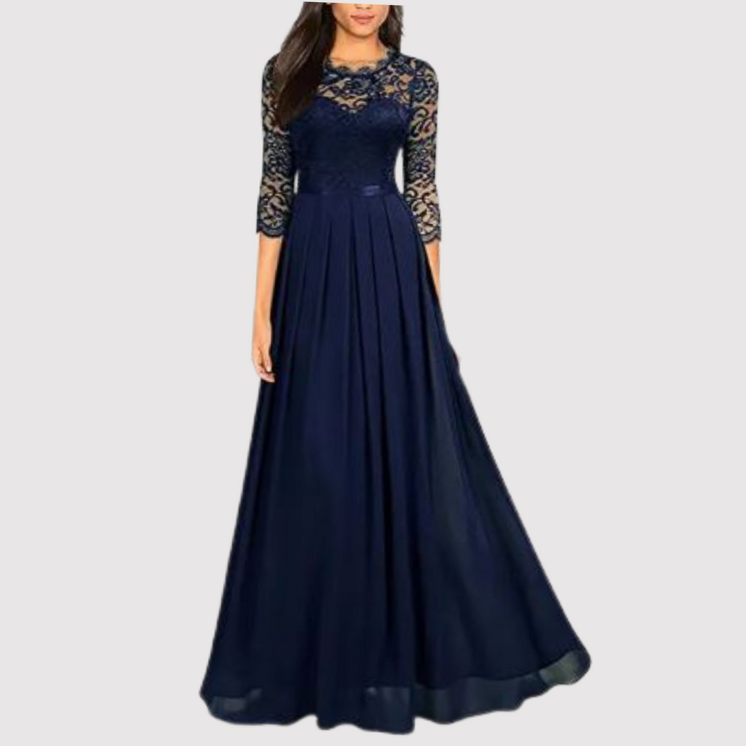 Sexy Spitzen Chiffon Kleid
