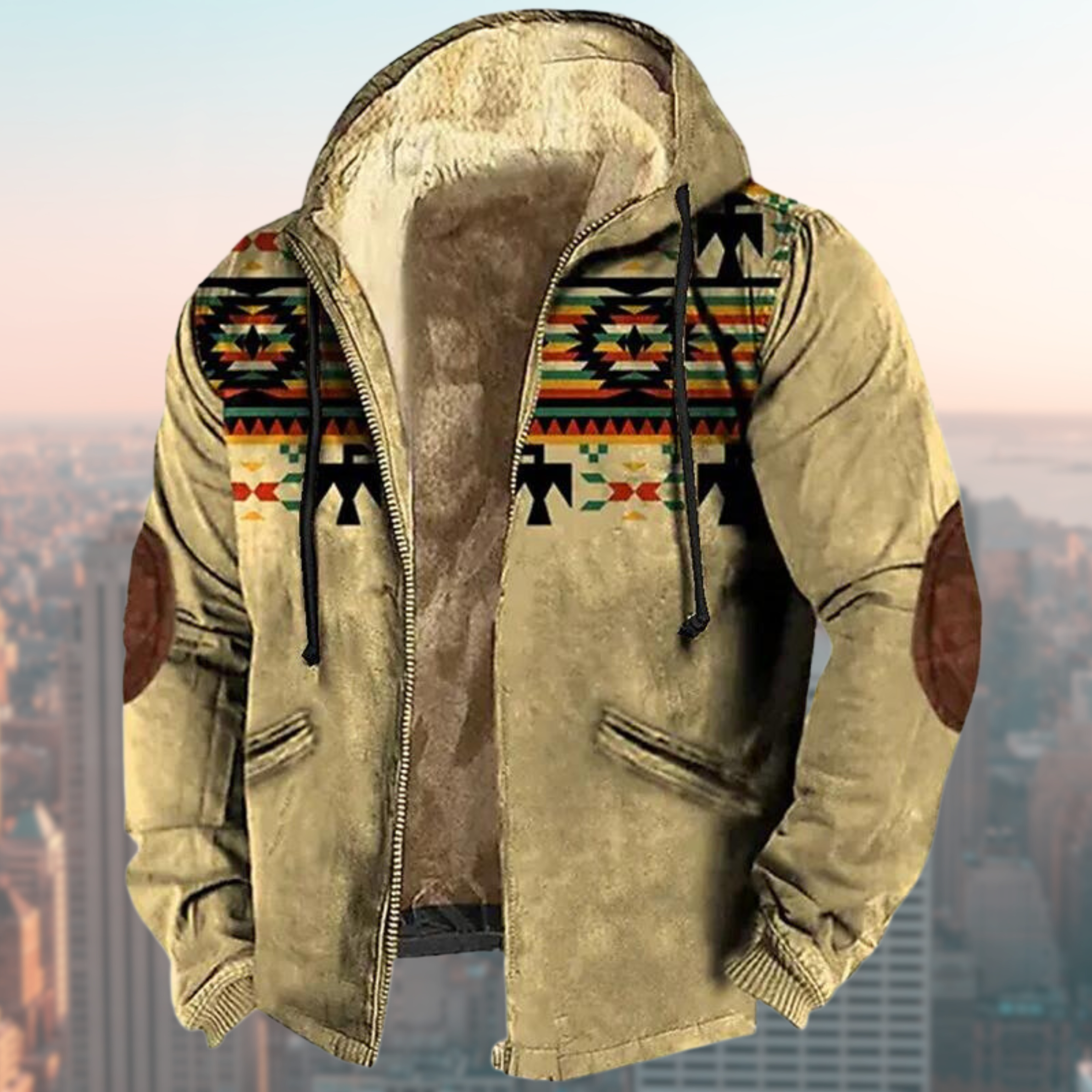 R&B | Kapuzenjacke mit Tribal Print