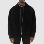 R&B | Klassische Straßenjacke aus Wildleder