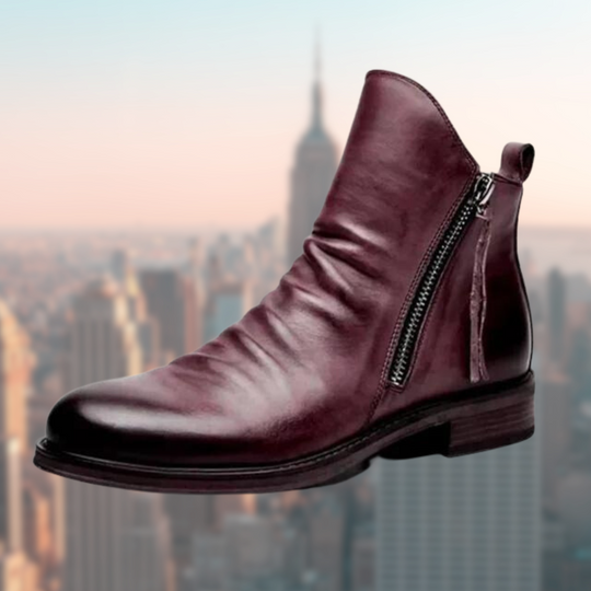 R&B | Lederstiefel mit Glattem Finish