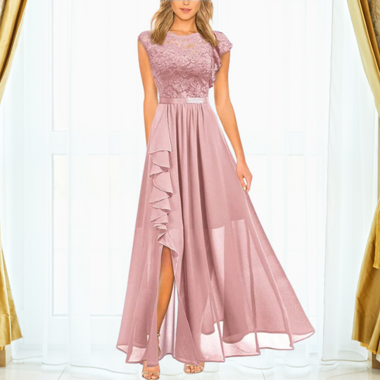 R&B | Elegantes Spitzen Maxi Kleid