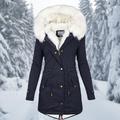 Winter Damen Warm Jack Medium-Lang