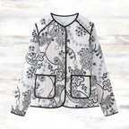 R&B | Weinlesejacke mit Blumendruck
