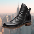 R&B | Lederstiefel mit Glattem Finish