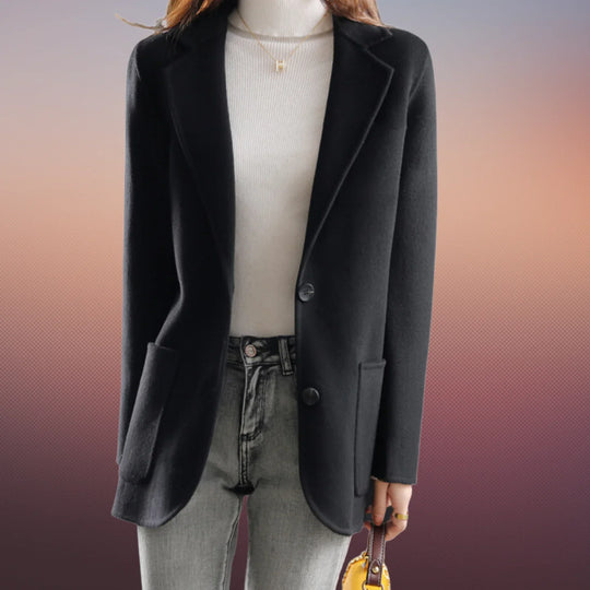 R&B | Dickes Tweed Herbstblazer für Damen
