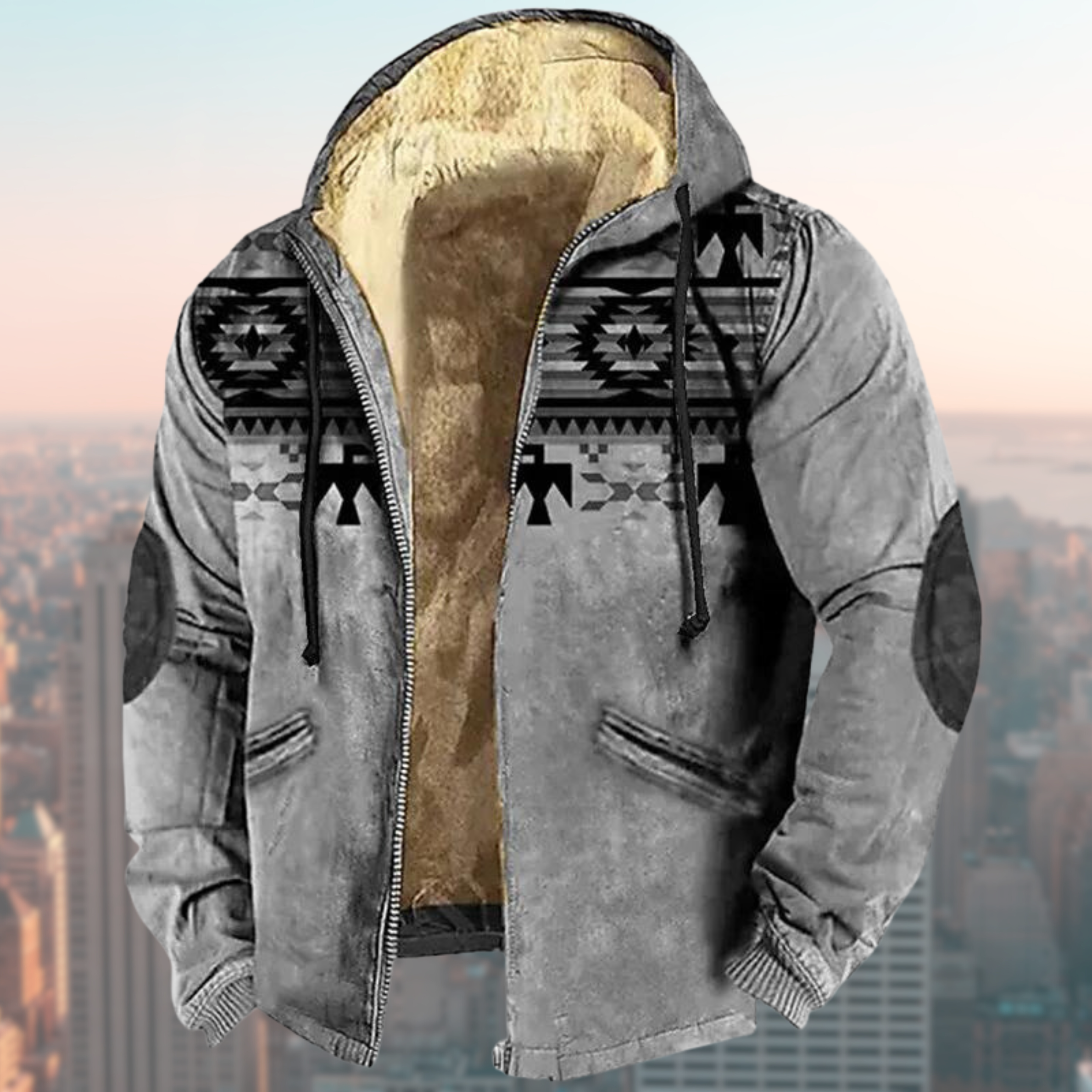 R&B | Kapuzenjacke mit Tribal Print