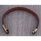 R&B | Robuste Lederarmband mit Messingschließe