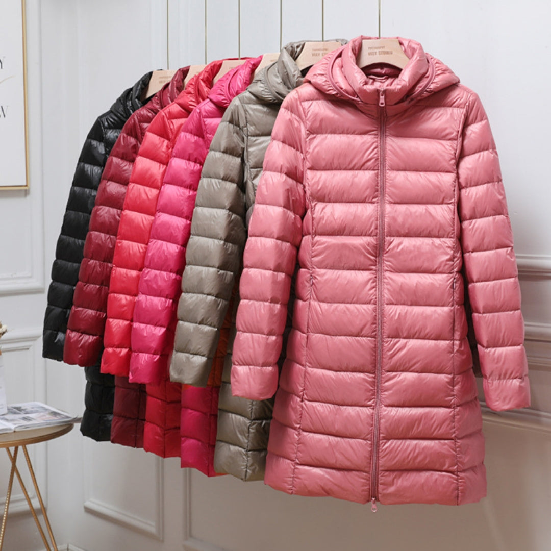 R&B | Wattierte Winterjacke mit Kapuze für Damen