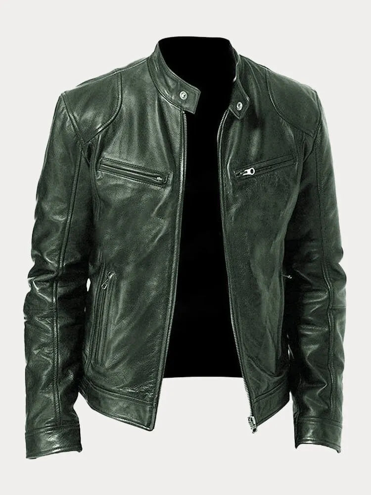Herren Jacke mit Innenfutter, Taschen und verstellbaren Bündchen – Freizeit- und Alltagsjacke