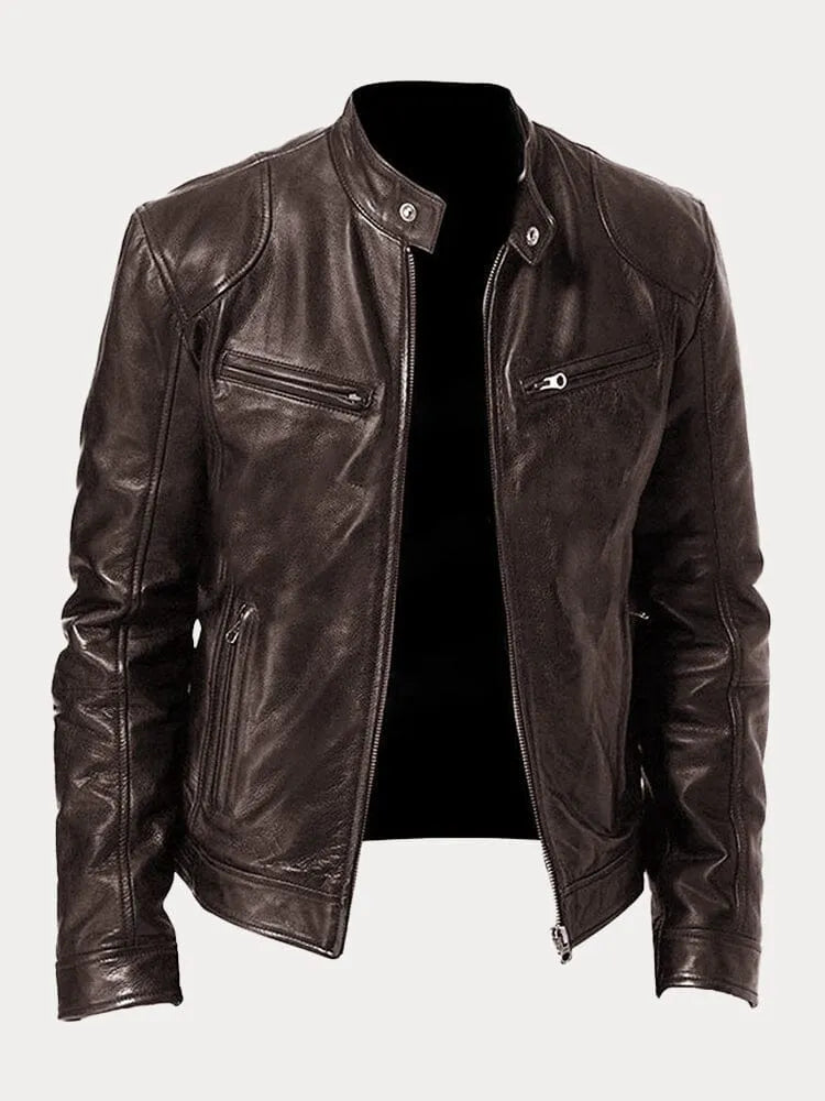 Herren Jacke mit Innenfutter, Taschen und verstellbaren Bündchen – Freizeit- und Alltagsjacke