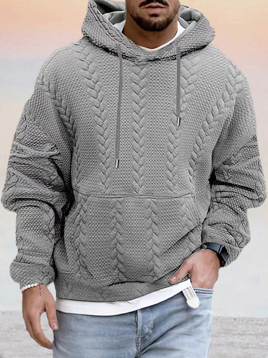 R&B | Texturiert, Weit Geschnittener Kapuzenpullover