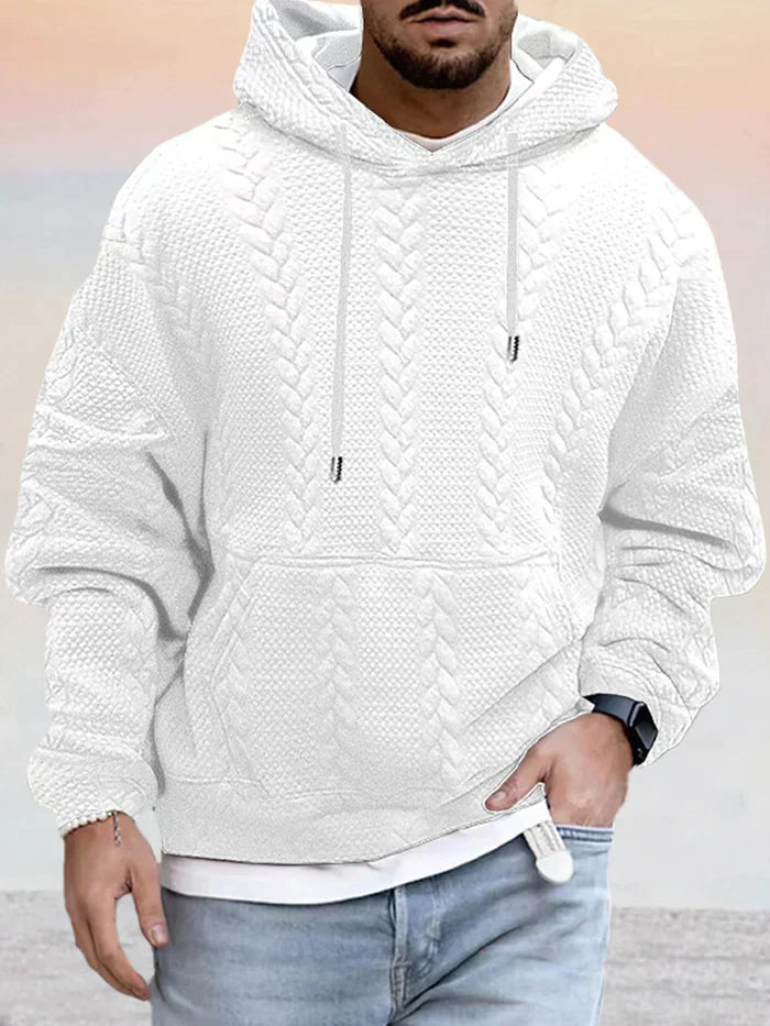 R&B | Texturiert, Weit Geschnittener Kapuzenpullover