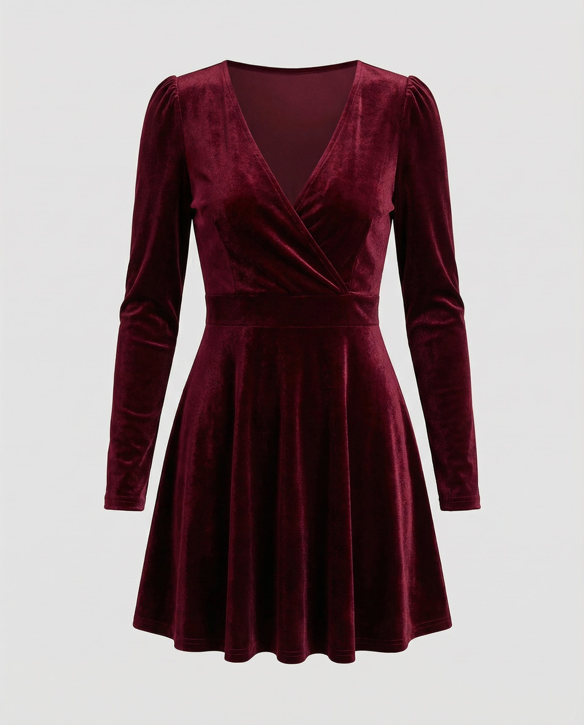 Elegantes Rotes Samtkleid Damen | R&B