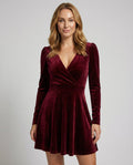Elegantes Rotes Samtkleid Damen | R&B
