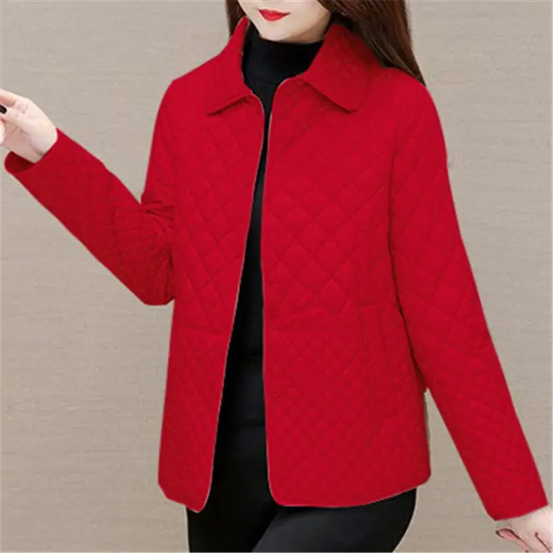 R&B | Damen Steppjacke Mit Karomuster