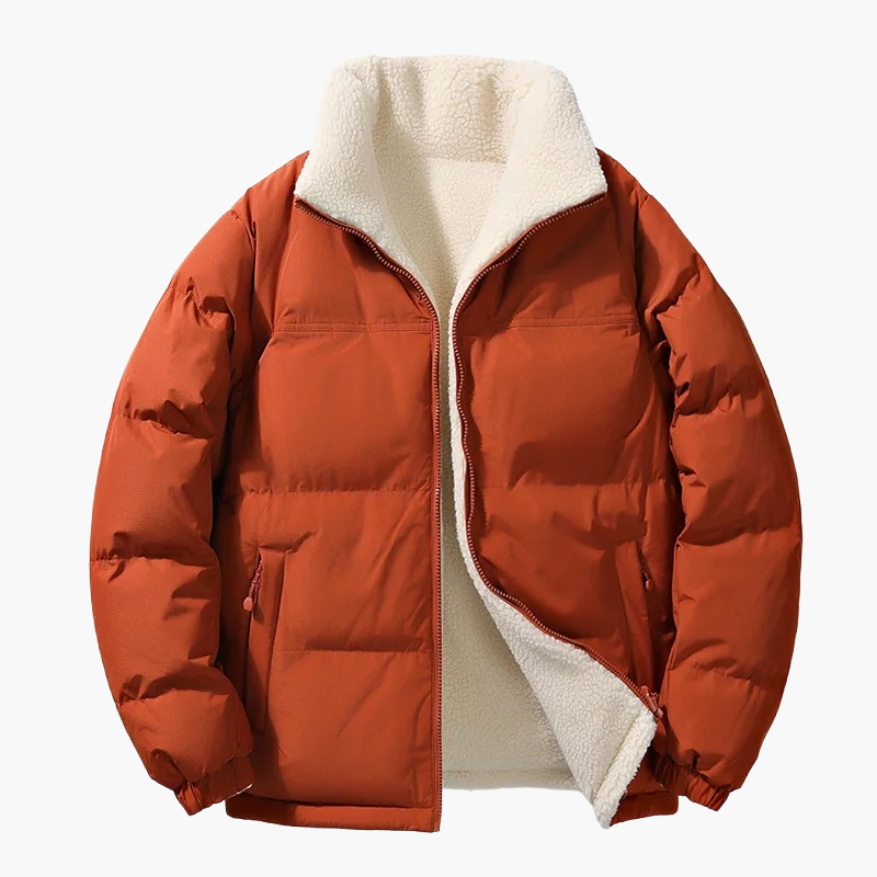 R&B | Winter-Steppjacke mit Fleece-Innenfutter - Urbane Freizeitjacke, Lockere Passform, Warm, Ideal für Alltag & Outdoor
