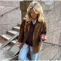 R&B | Elegante Braune Wild jacke