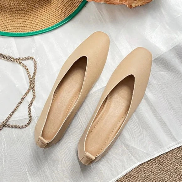 Retro Schuhe mit quadratischer Zehenform R&B
