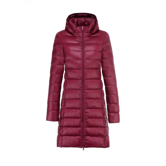 R&B | Lange Leicht Gepolsterte Jacke mit Abnehmbarem Kapuze für Frauen Ideal für Den Winter