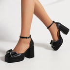 Weiße Plateausandalen Mit Schleife Luisa R&B