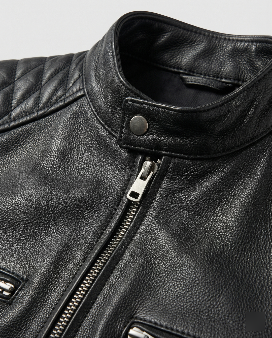 R&B | Bikerjacke Im Klassischen Moto-Style - Schmal Geschnittene Modische Übergangsjacke für Freizeit und Alltag
