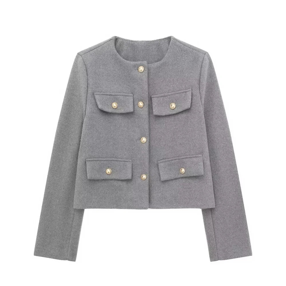 R&B | Kurz geschnittene Damenwolljacke
