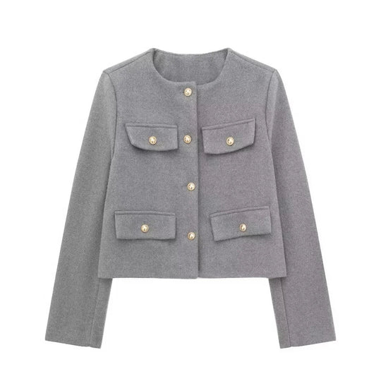 R&B | Kurz geschnittene Damenwolljacke