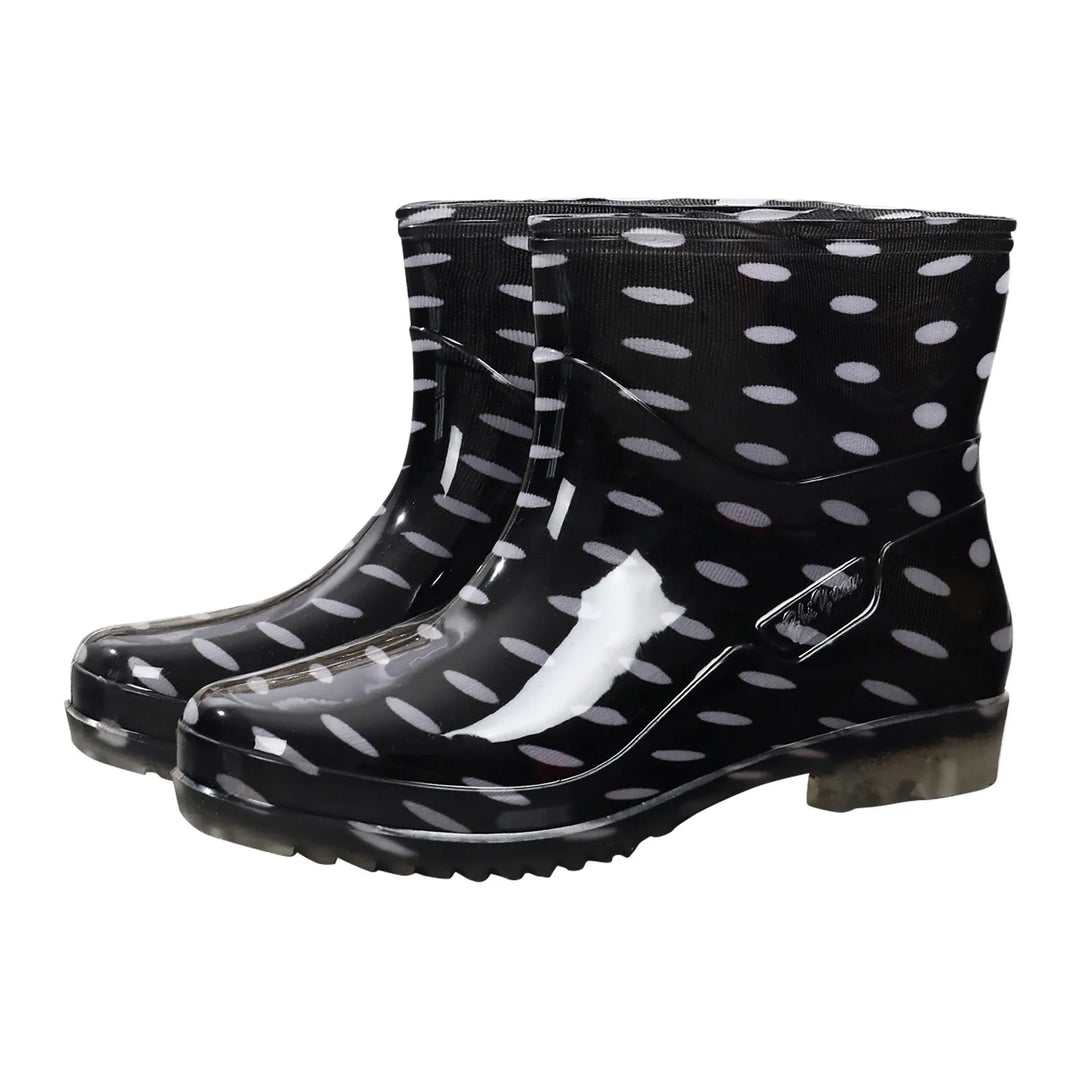 R&B | Gummistiefel Wasserdicht mittelhoch Bedruckt Slip on Grip Sohle