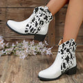 R&B | PU niedriger Absatz rutschfeste Damen Cowboystiefel