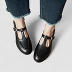 Orthopädische Mary Jane Schuhe mit niedrigem Absatz R&B