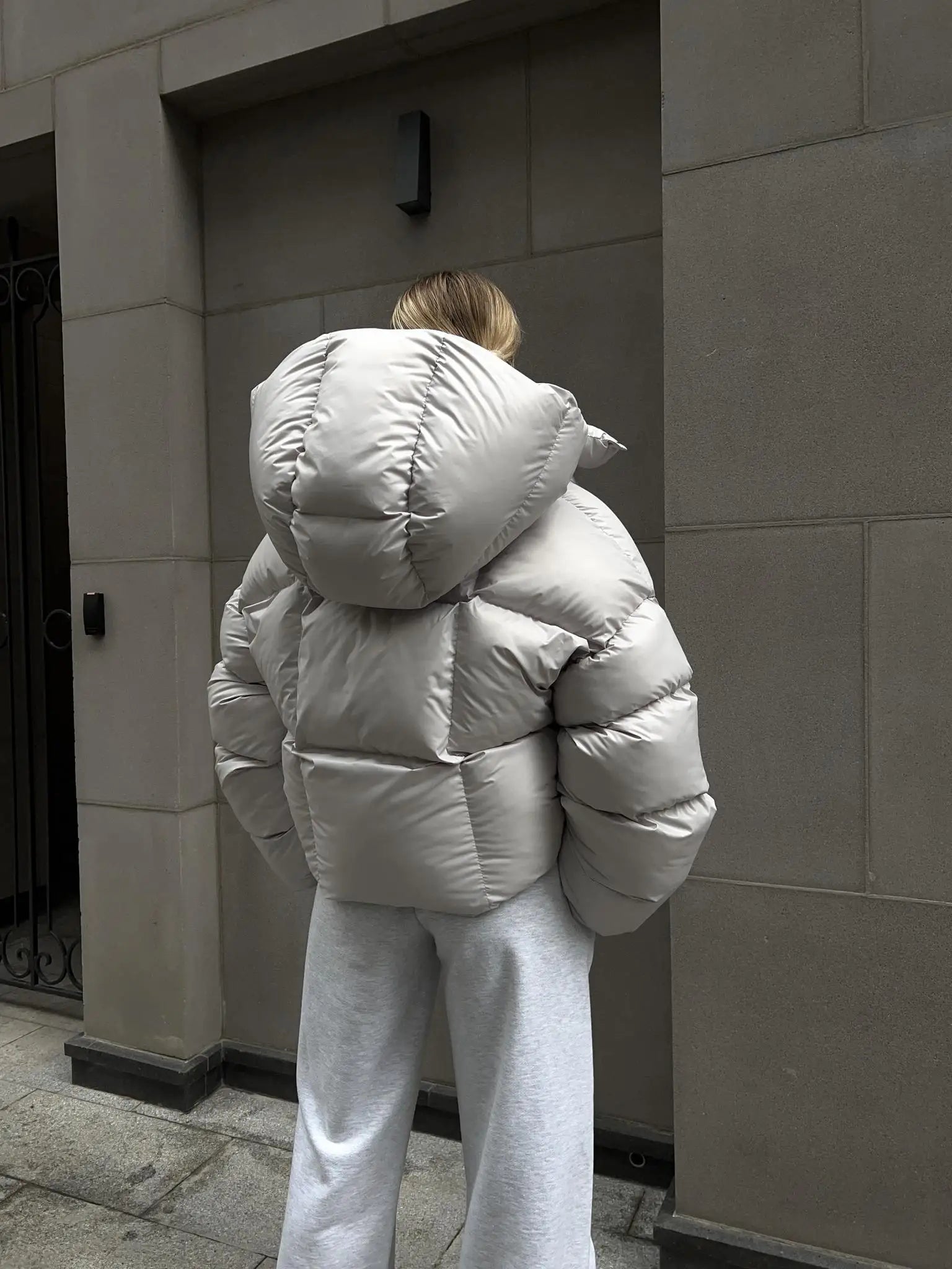 R&B | Modische Steppjacke in Anthrazit