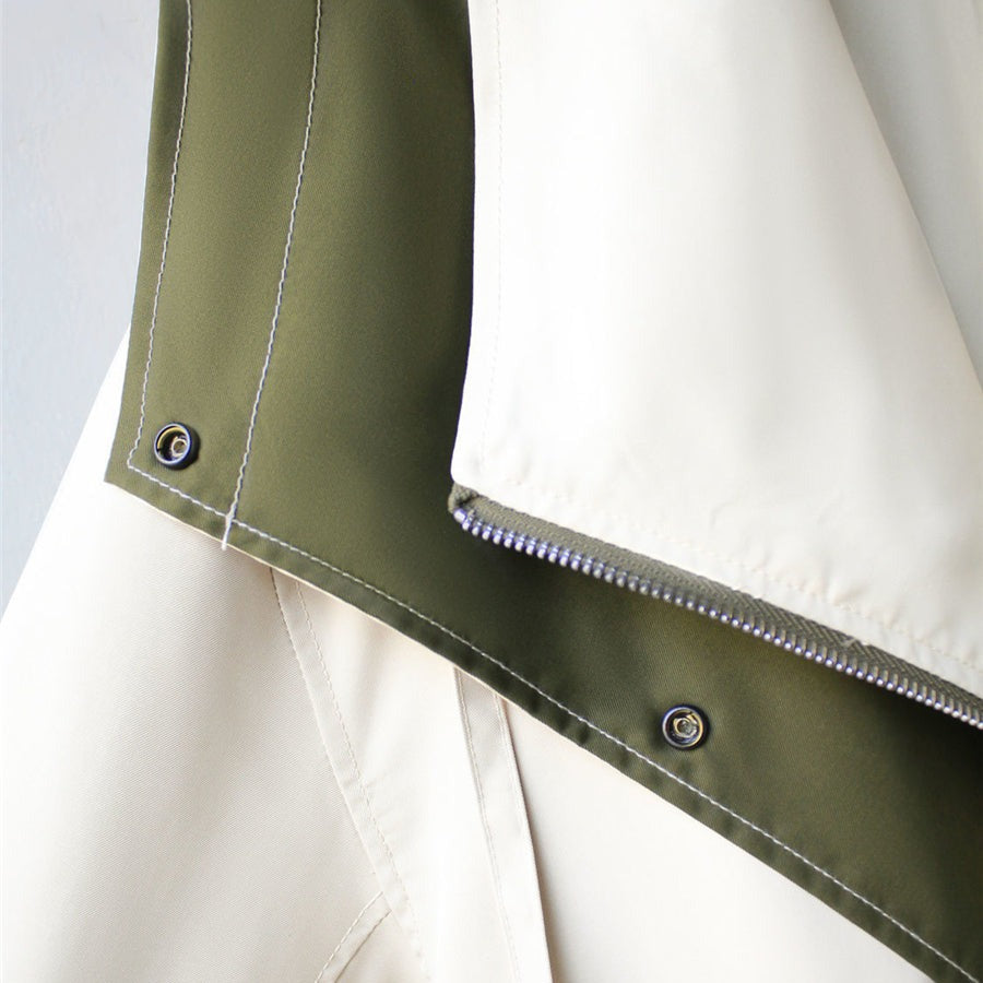 R&B | Baumwolljacke - Drapierte Kragen Lässige Passform Jacke