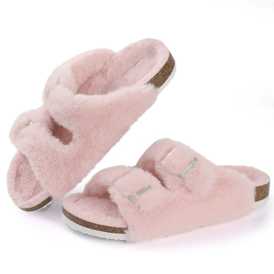 R&B - Chic Winter-Plüsch-Fellpantoffeln für Damen
